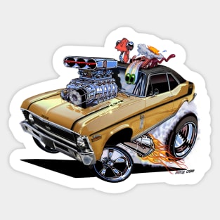 GOLD SUPER Nova 1970 Chevy Nova Sticker